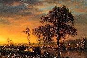 Albert Bierstadt Western Kansas oil on canvas